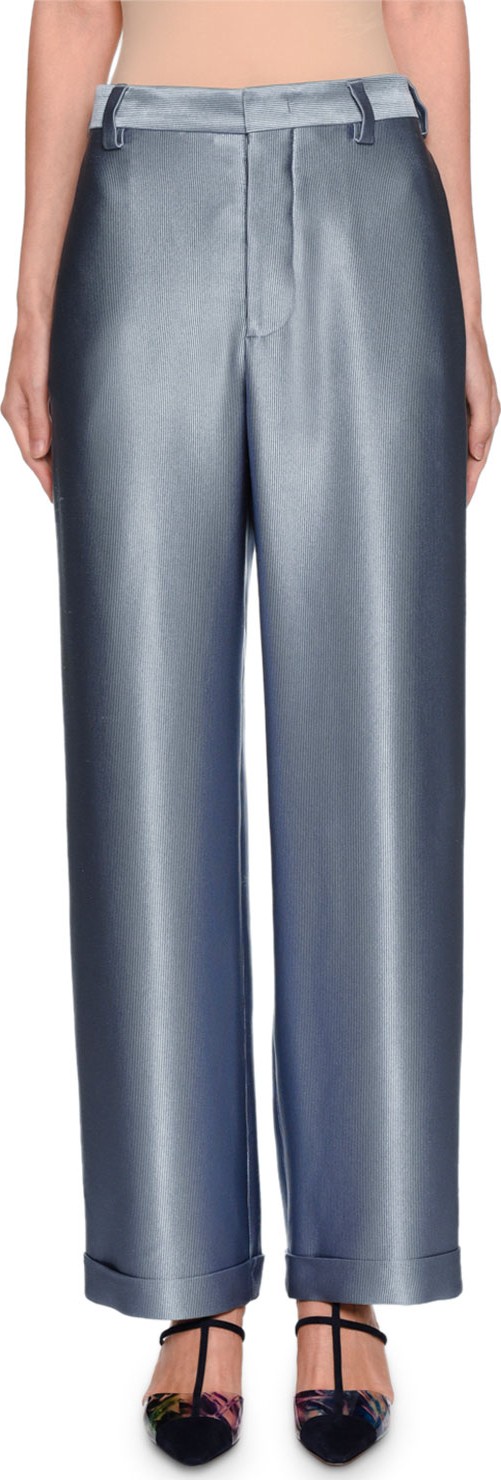 Giorgio Armani Silk Ottoman Pants