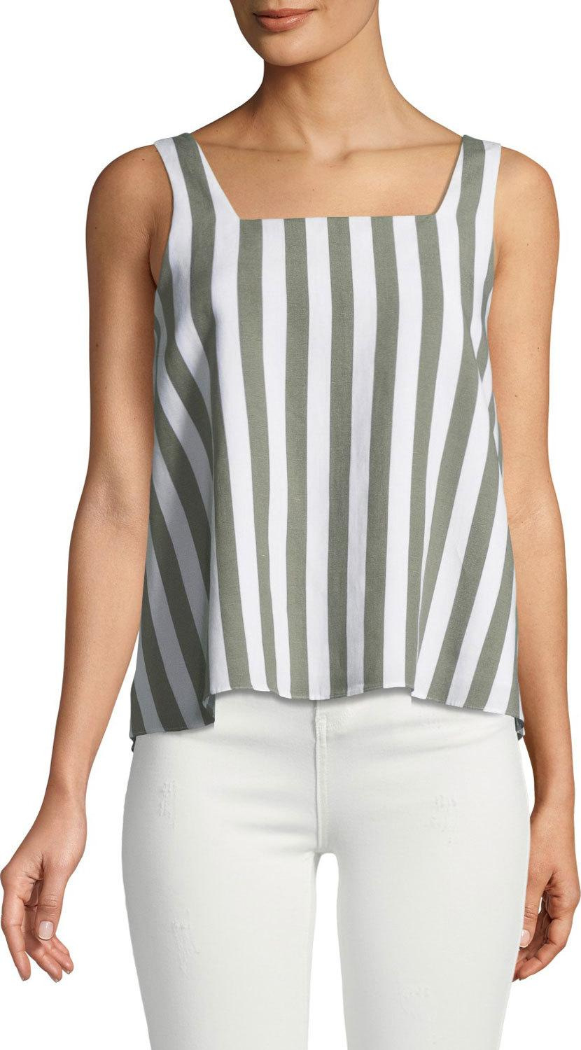 Club Monaco McCarren Striped Tie-Back Tank Top