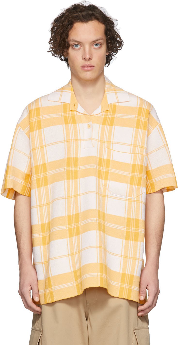 Jacquemus Yellow 'Le Polo Torchon' Polo