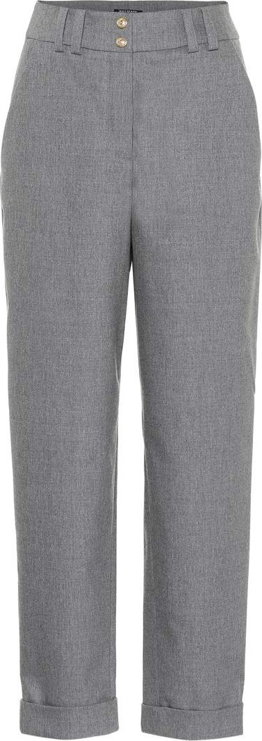 Balmain High-waisted wool pants