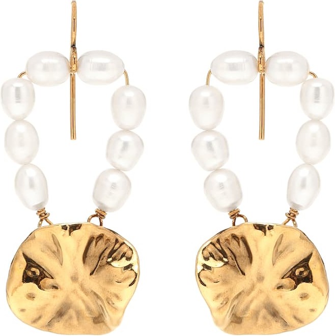 Jil Sander Pearl-embellished earrings