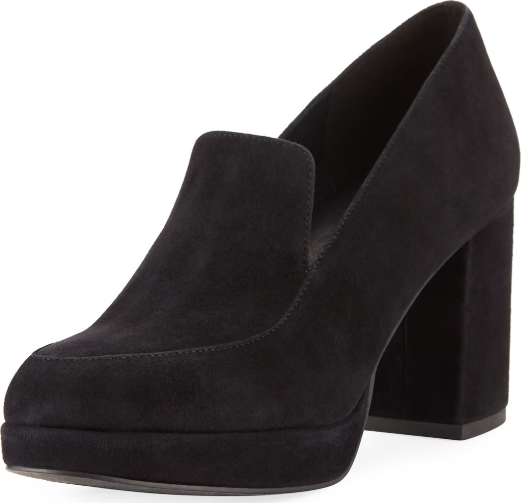 Eileen Fisher Becon Suede Platform Pumps