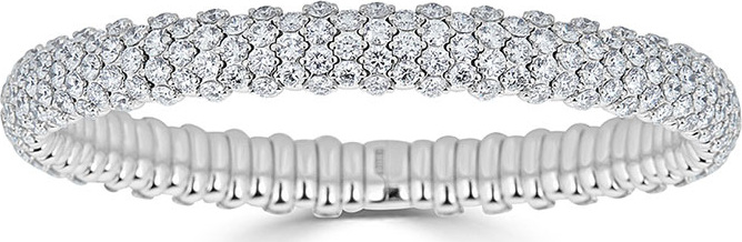 ZYDO 18k White Gold Stretch Diamond Bracelet