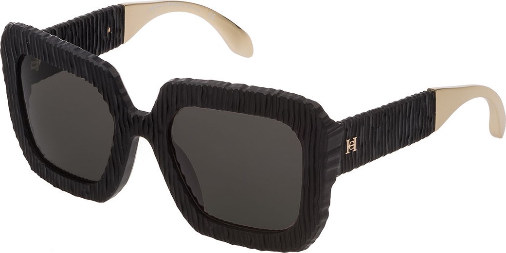 Carolina Herrera Square Textured Acetate Sunglasses