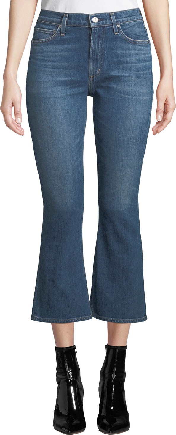 Citizens Of Humanity Demy High-Rise Cropped Flare-Leg Jeans