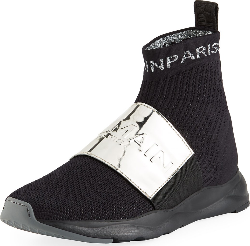 Balmain Running Cameron Knit Sneakers