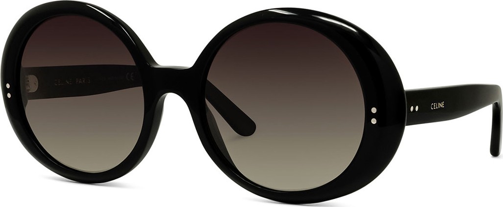 Celine Round Gradient Chunky Sunglasses