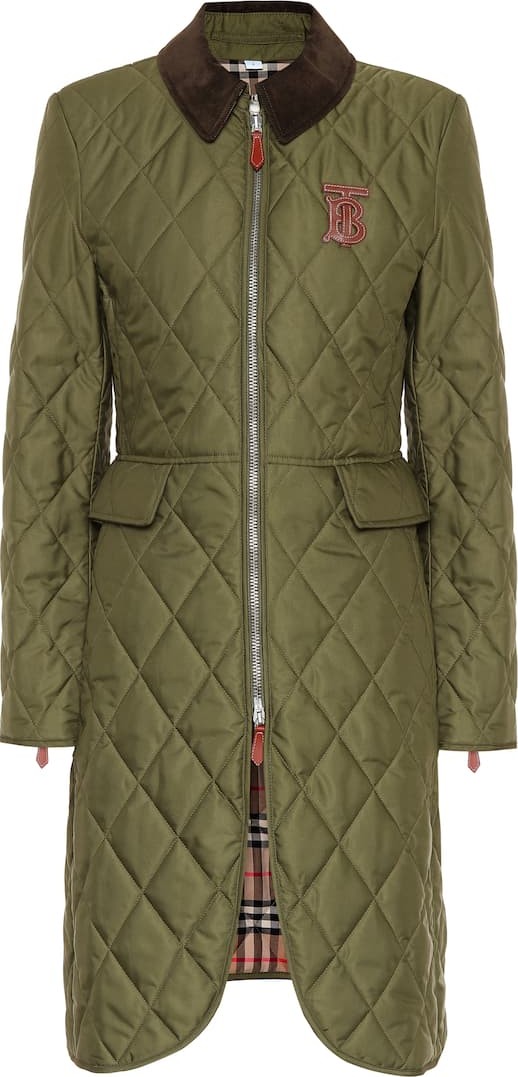 Burberry London England Ongar quilted coat