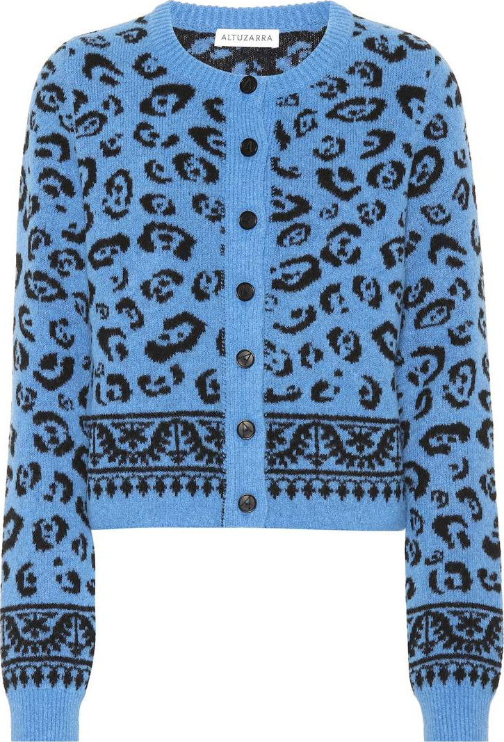 Altuzarra Meknes leopard wool-blend cardigan