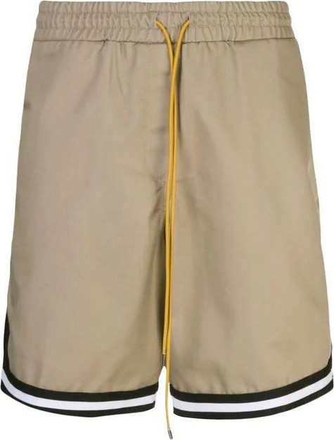 RHUDE striped trim bermuda shorts