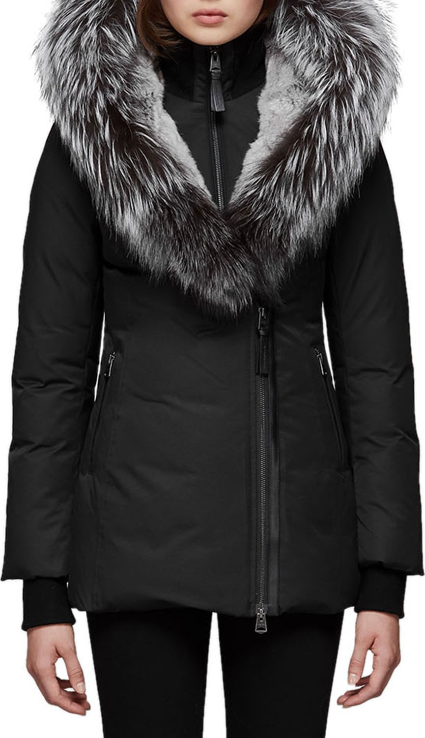 Mackage Priya-X Coat w/ Fox Fur Trim & Rabbit Fur Lining