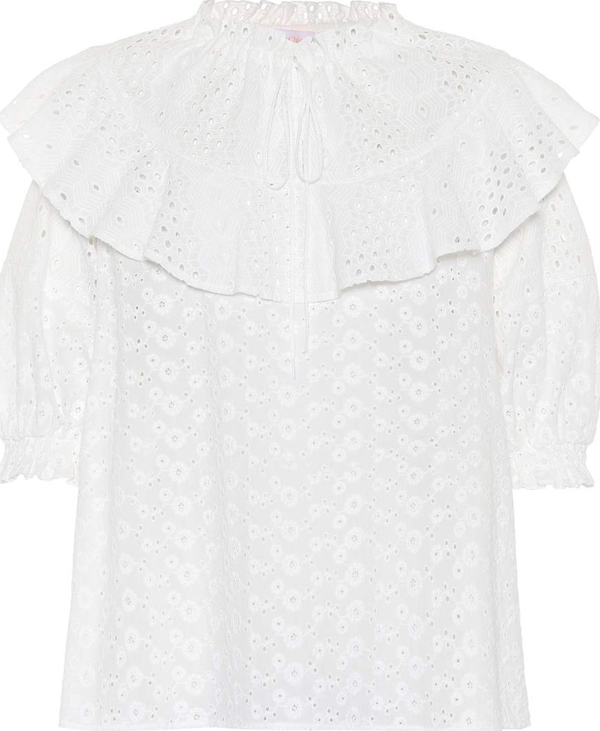 See By Chloé Ruffled cotton blouse