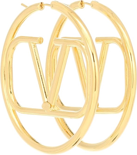 Valentino Valentino Garavani VLOGO hoop earrings