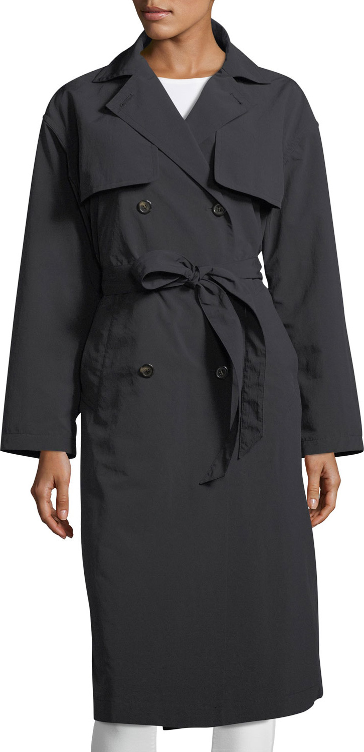 Moncler Roche Double-Breasted Trench Coat