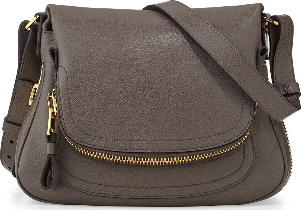 TOM FORD Jennifer Medium Pebbled Leather Shoulder Bag