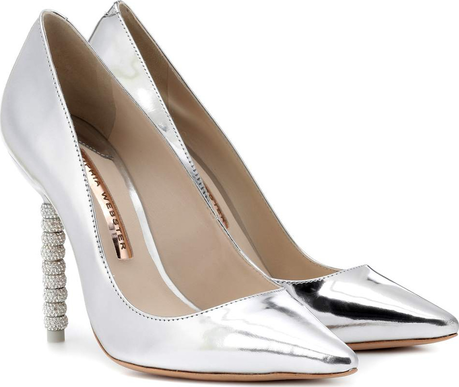 Sophia Webster Coco crystal-embellished leather pumps