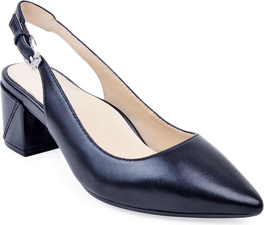 Bettye Muller Flynn Leather Slingback Pumps, Black