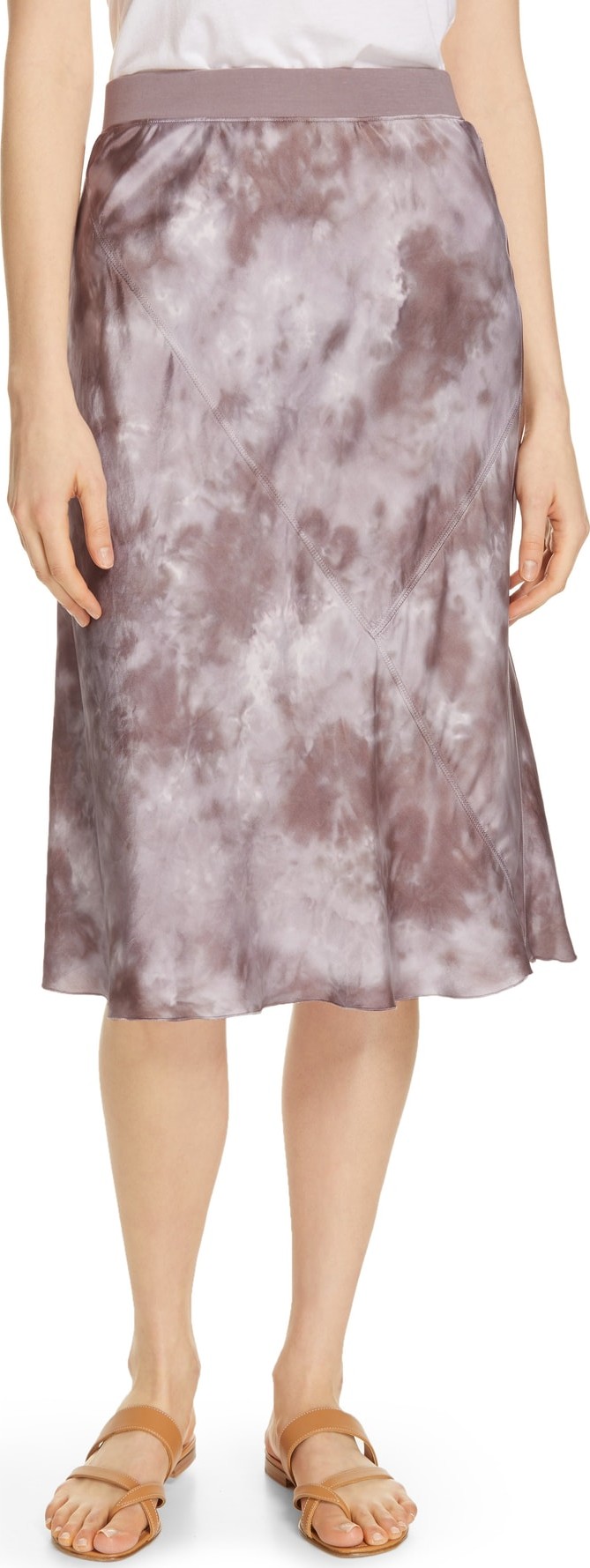 ATM Anthony Thomas Melillo Tie Dye Silk Skirt