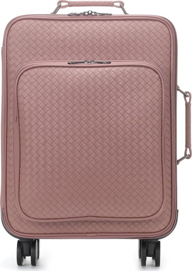 Bottega Veneta Intrecciato leather suitcase