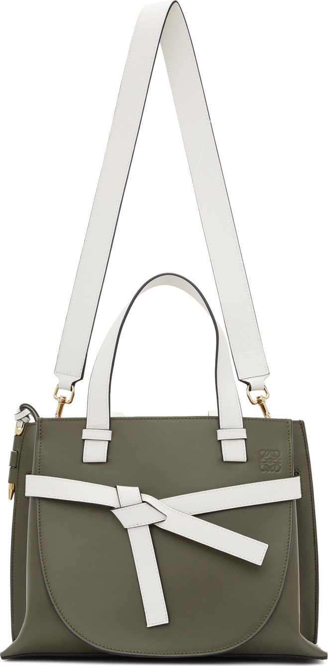 LOEWE Grey Small Gate Top Handle Bag
