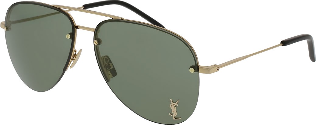 Saint Laurent Classic 11 Monochromatic Aviator Sunglasses