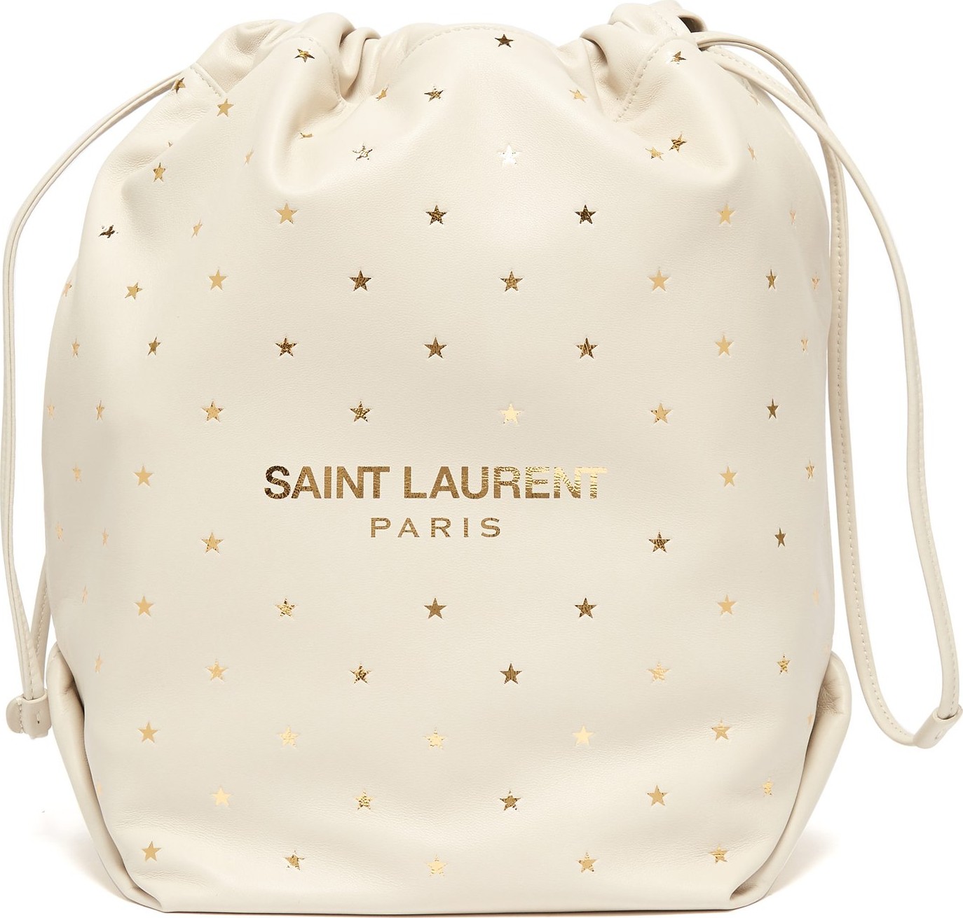 Saint Laurent Teddy star-embossed leather bucket bag