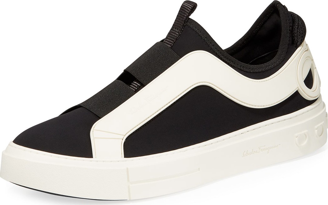 Salvatore Ferragamo Men's Answer Slip-On Low-Top Sneakers