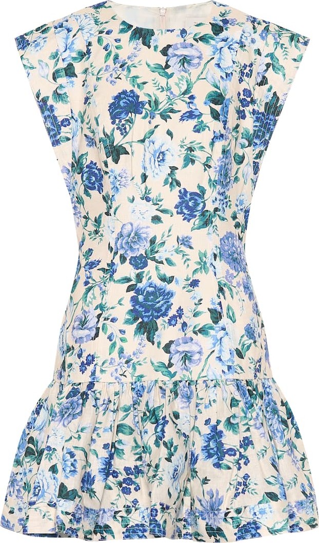 Zimmermann Moncur floral linen minidress