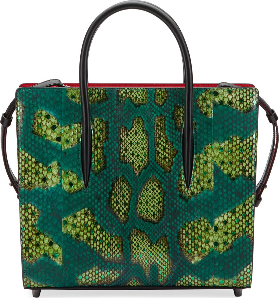 Christian Louboutin Paloma Medium Python Tote Bag