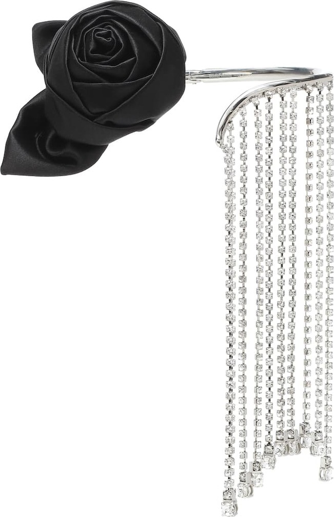 Miu Miu Crystal and satin choker