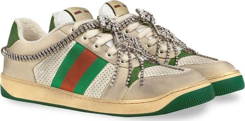 Gucci Crystal screener sneaker