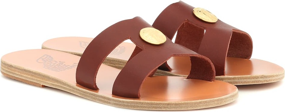 Ancient Greek Sandals Desmos Coin leather sandals