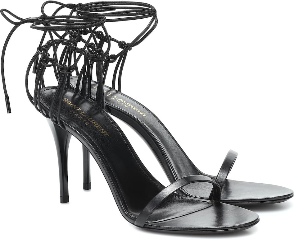 Saint Laurent Lexi 90 leather sandals