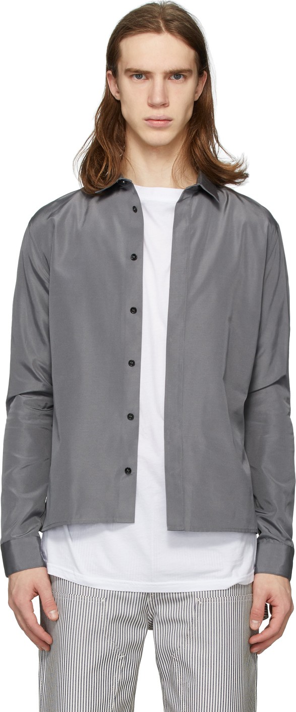 Haider Ackermann Grey Commodore Shirt