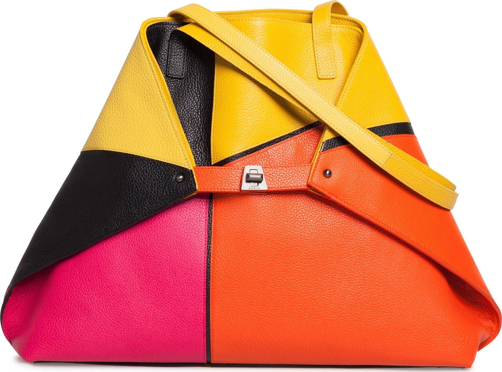 Akris AI Medium Patchwork Leather Tote