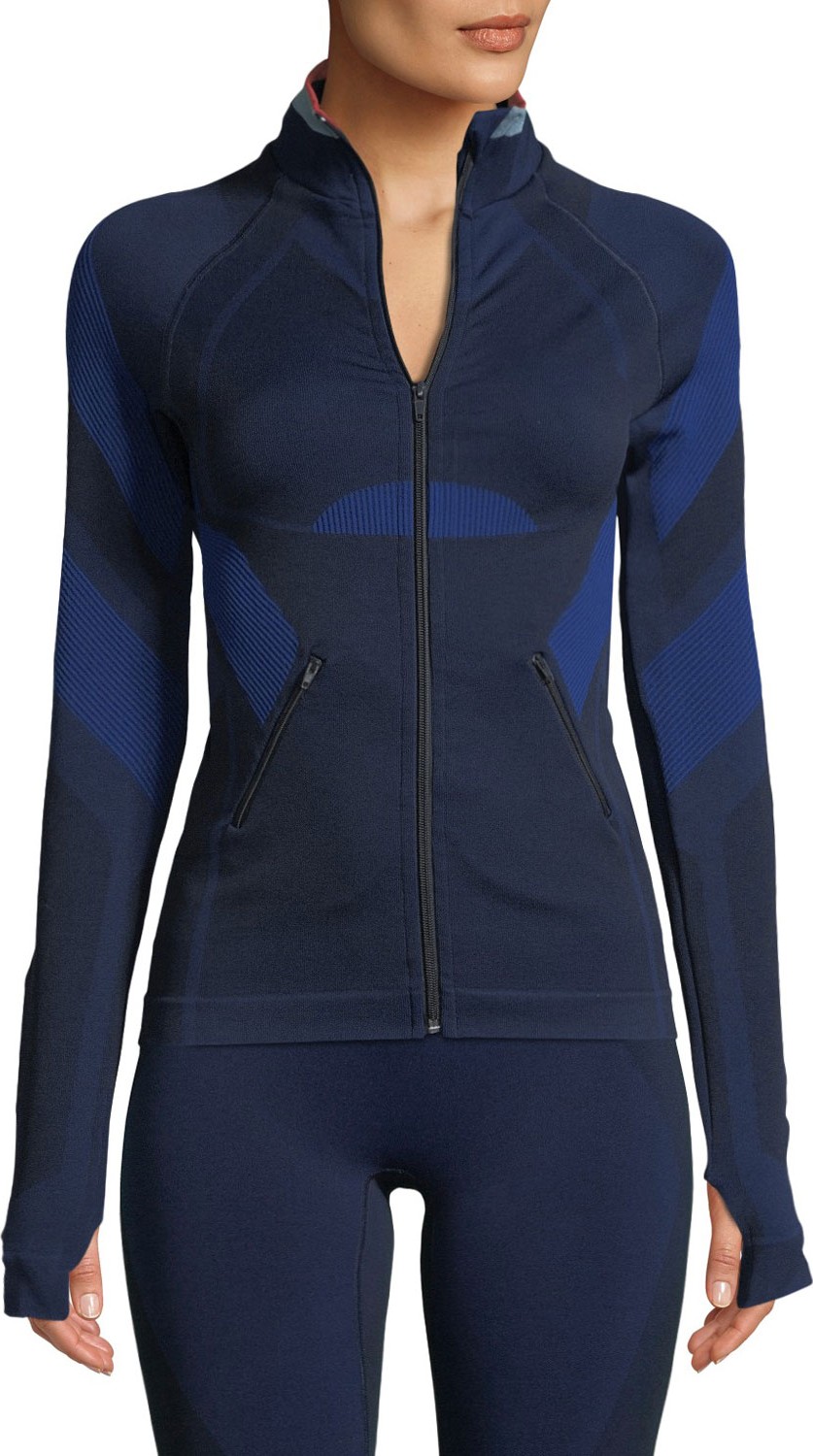 LNDR Spright Zip-Front Fitted Paneled Performance Jacket