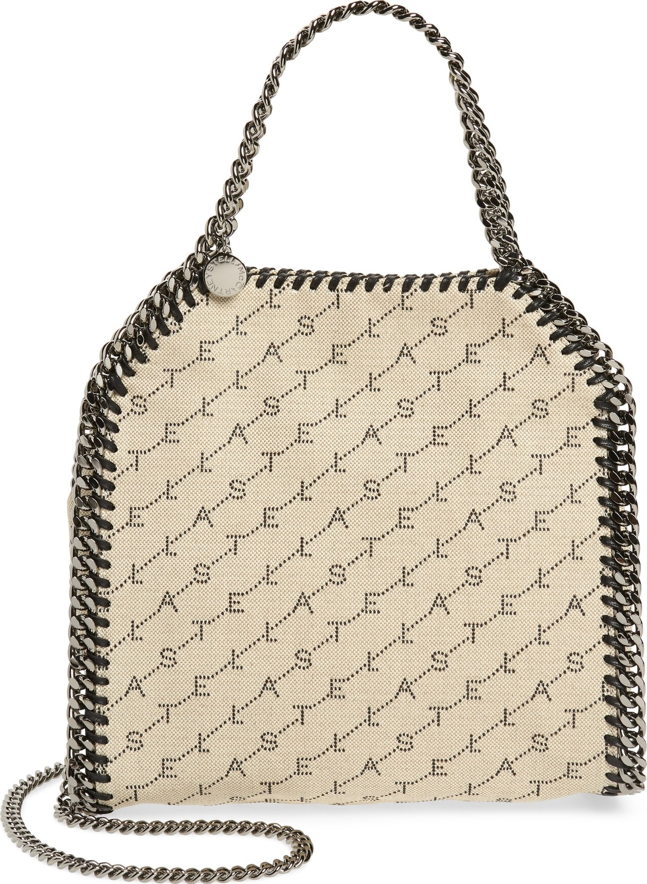 Stella McCartney Mini Falabella Logo Canvas Tote