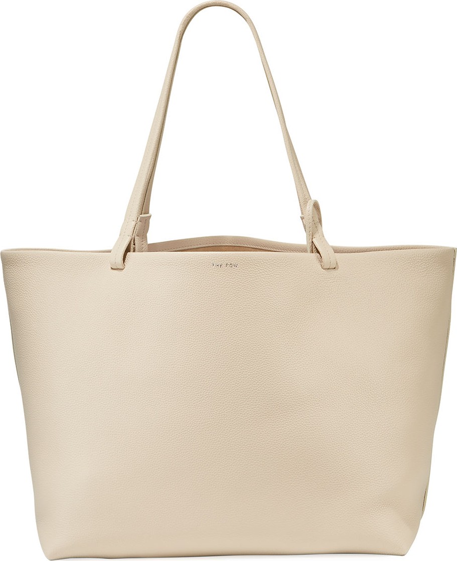 THE ROW Park Large Fine-Grain Leather Shoulder Tote Bag