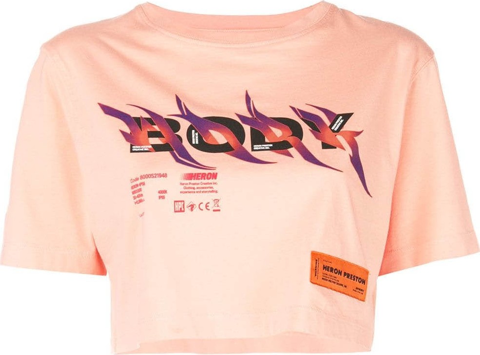 Heron Preston Body printed crop top