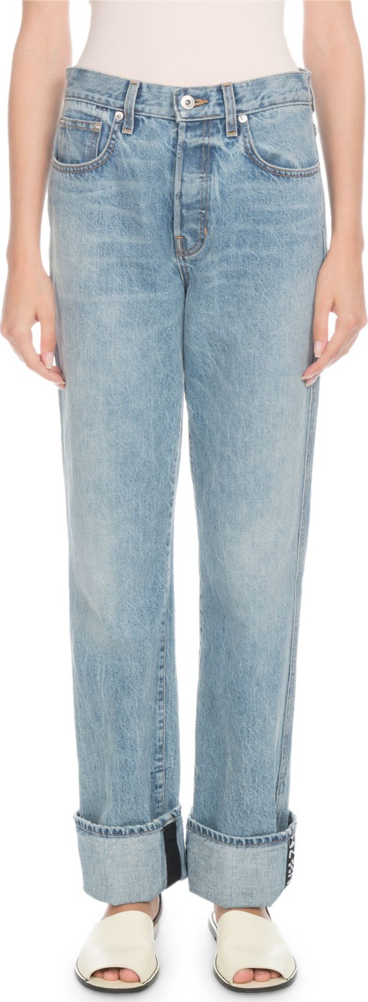 Proenza Schouler PSWL Rigid Cuffed Stovepipe Jeans