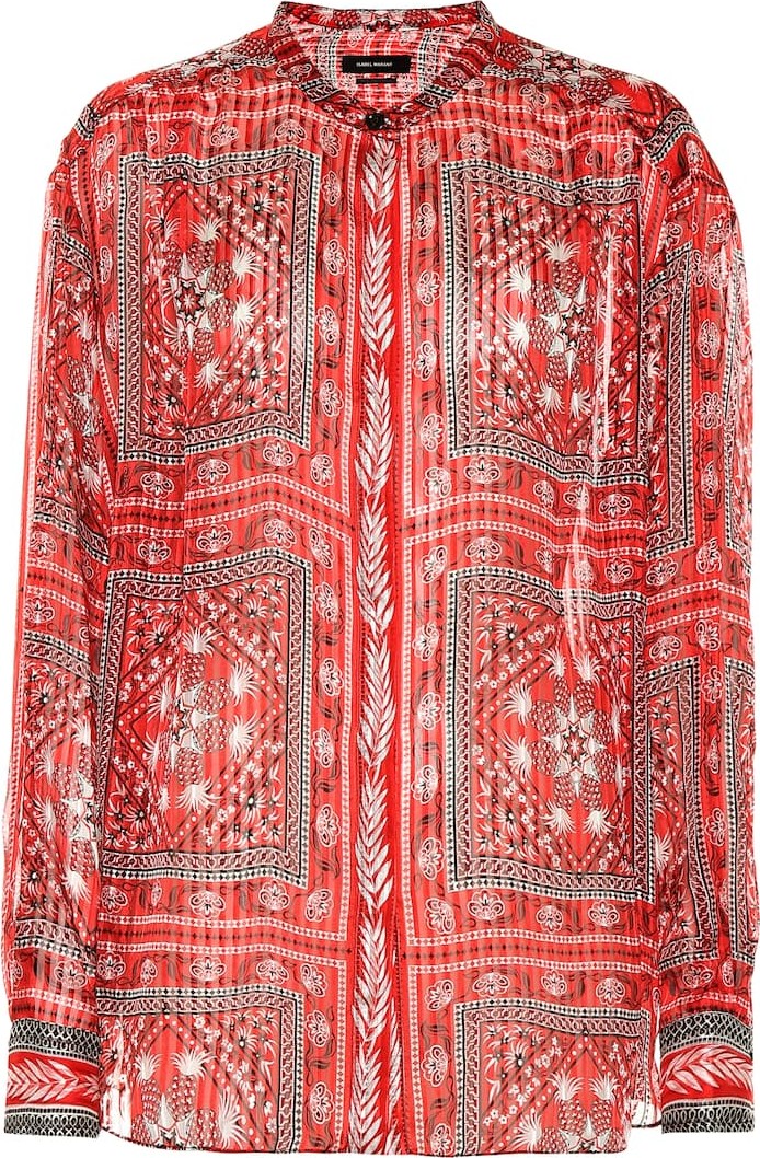 Isabel Marant Daws printed silk blouse