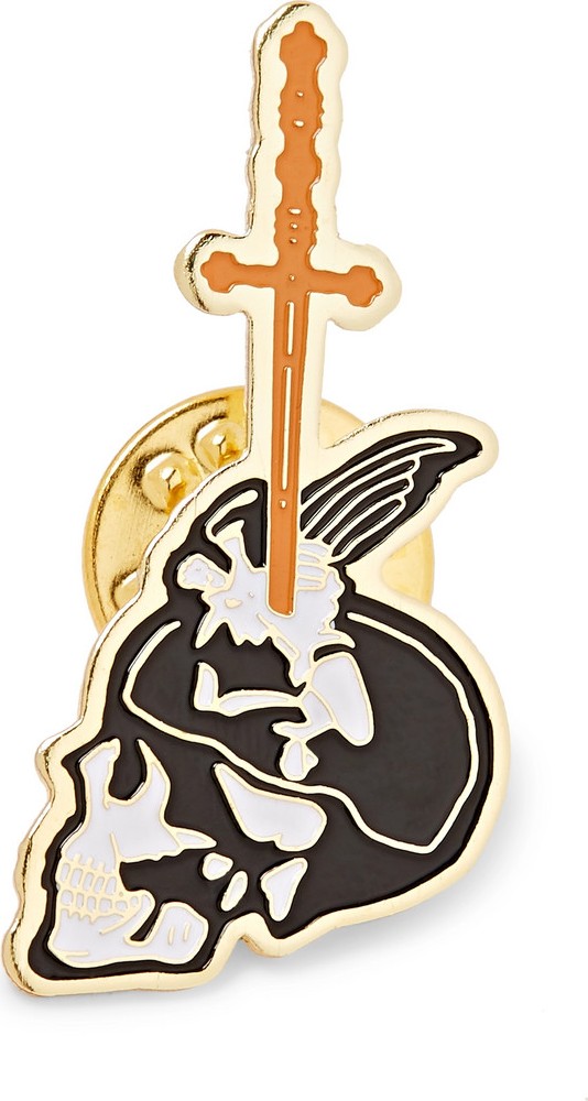 Undercover Skull Enamelled Metal Pin