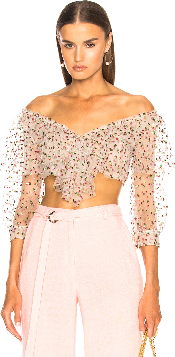 Sandra Mansour Sable Rose Top
