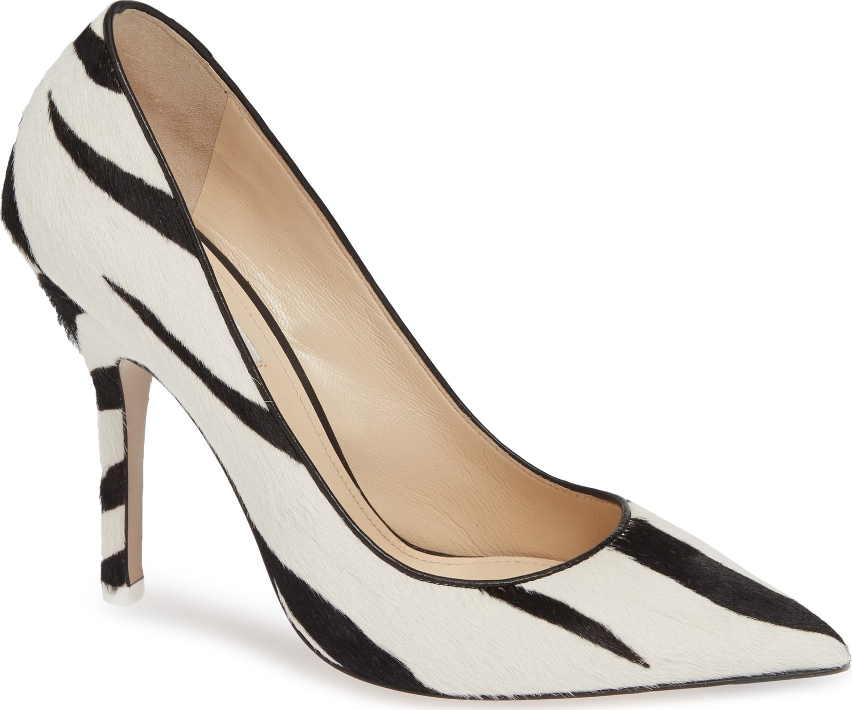 Attico Marfa Zebra Stripe Genuine Calf Hair Pump