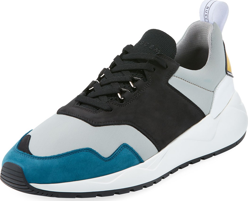 Buscemi Men's Tricolor Ventura Runner Sneakers