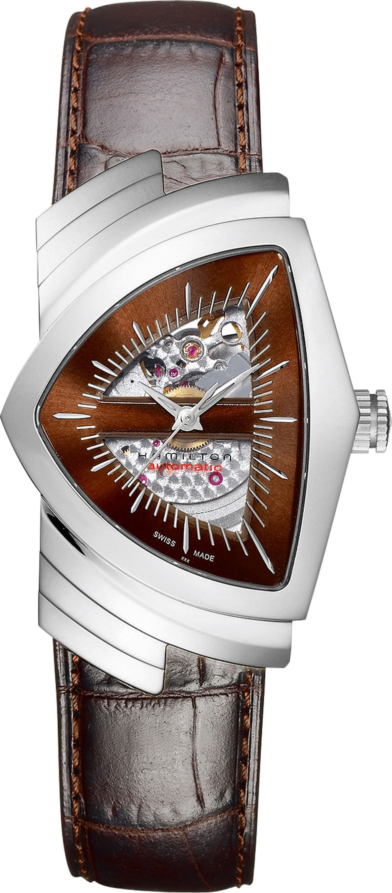 Hamilton Ventura Automatic Leather Strap Watch, 34mm x 54mm