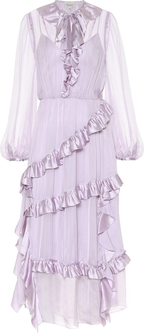 Temperley London Penny ruffled silk dress