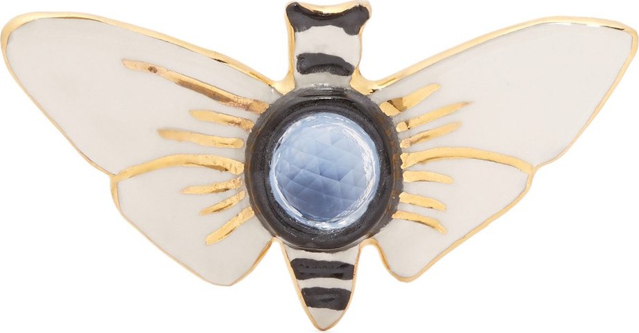 Sonia Boyajian Butterfly ceramic brooch