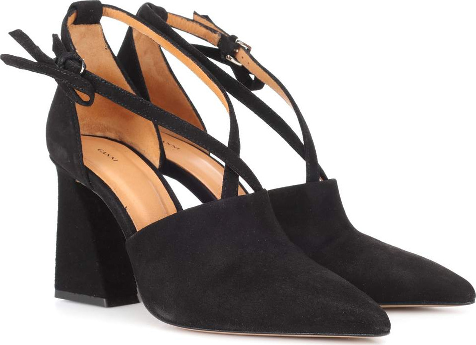 Ganni Lina suede pumps