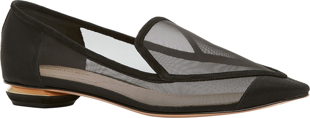 Nicholas Kirkwood Beya Mesh Pointed Loafers